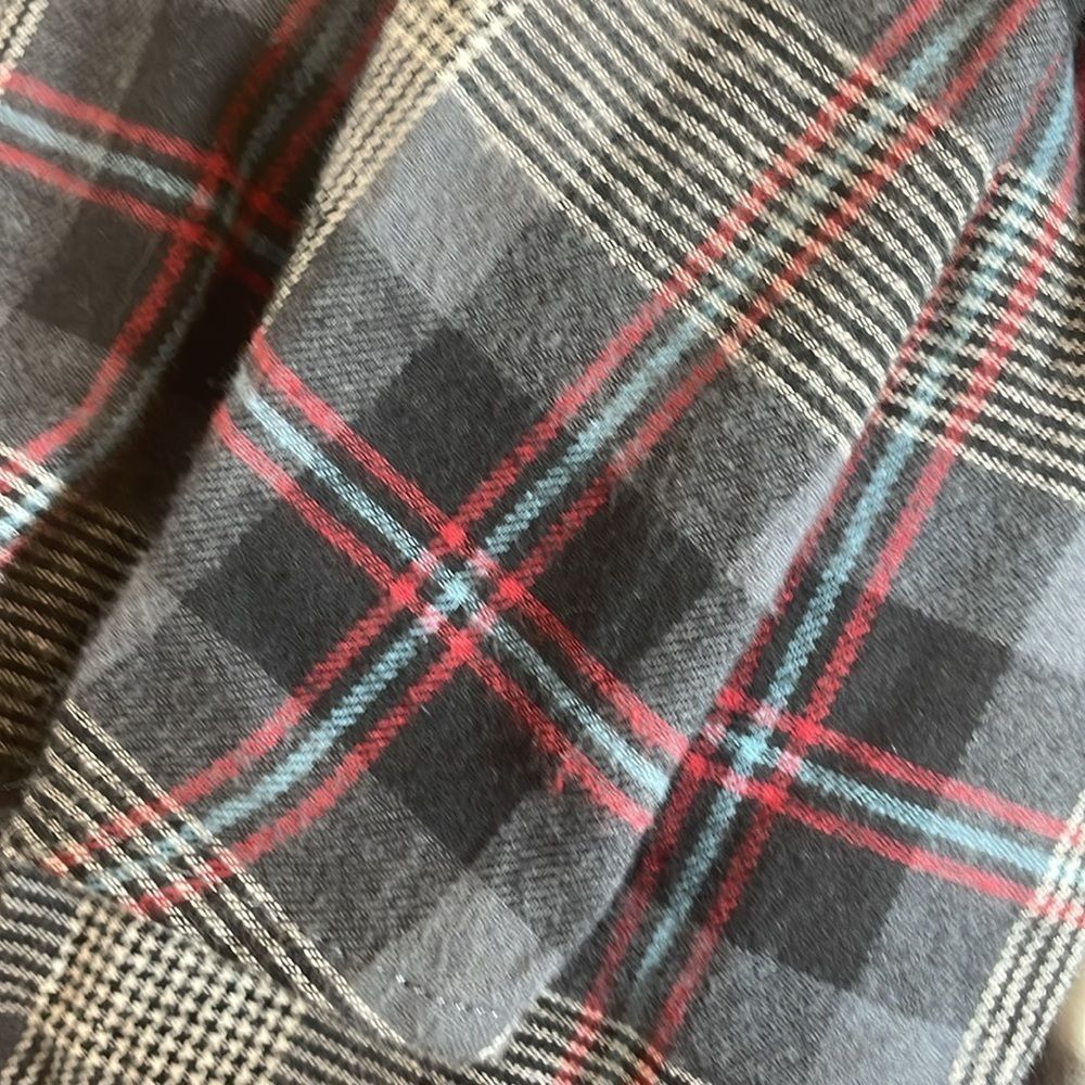 Sonoma The Super Flannel Black, Red, White & Blue Cotton Shirt Size L NWT - Picture 9 of 9